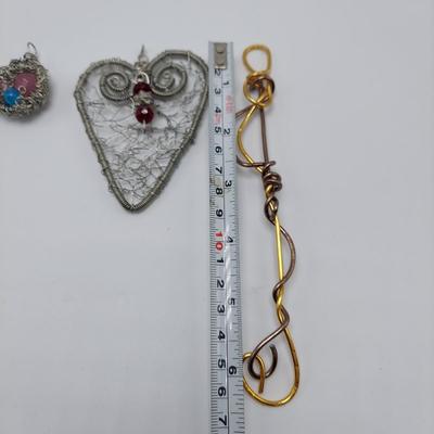 Statement Choker Necklaces w/ Wire Wrapped Pendants and more (B1-BBL)