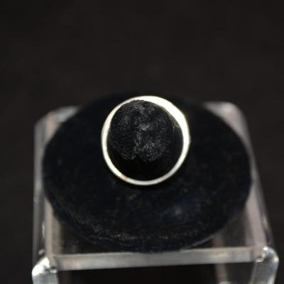 925 Sterling Silver & Marcasite Band Size 8.5, 3.1g
