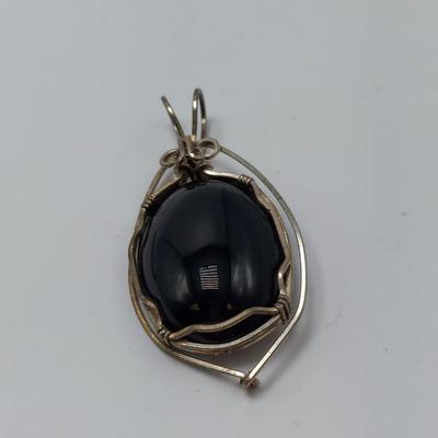 14k Wrapped Semi Precious Stone Pendants (B1-BBL)