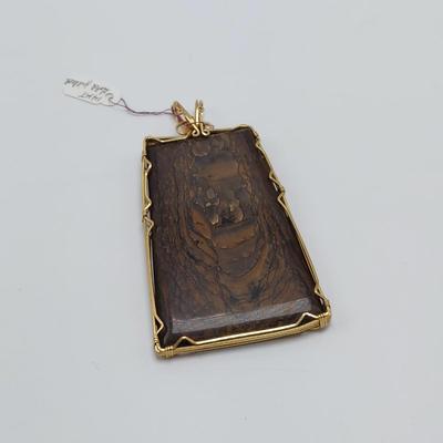 14k Wrapped Semi Precious Stone Pendants (B1-BBL)