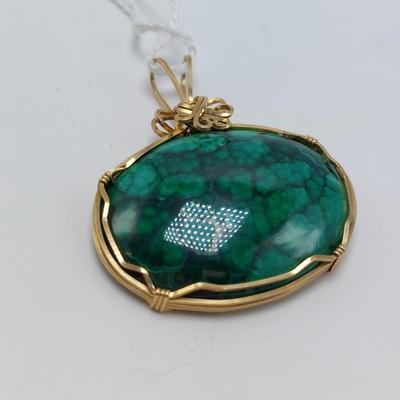 14k Wrapped Semi Precious Stone Pendants (B1-BBL)