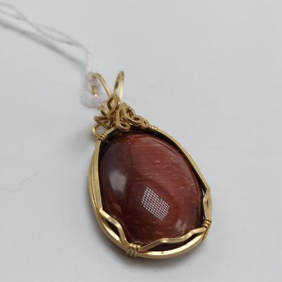 14k Wrapped Semi Precious Stone Pendants (B1-BBL)