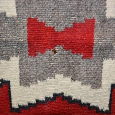 Vintage Navajo Wool Rug 47â€x35â€