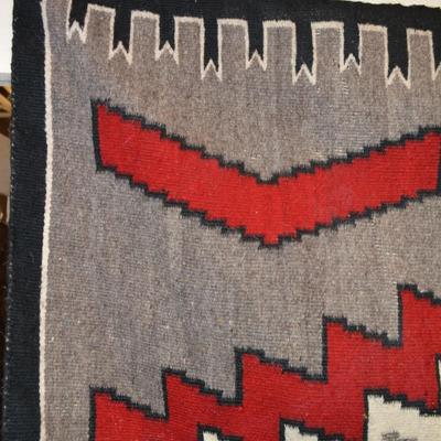 Vintage Navajo Wool Rug 47â€x35â€