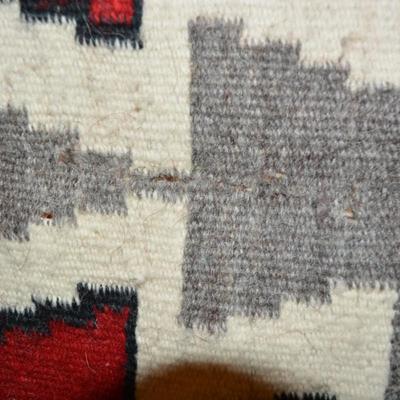 Vintage Navajo Wool Rug 47â€x35â€