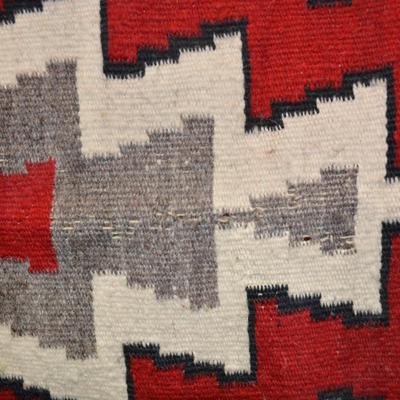 Vintage Navajo Wool Rug 47â€x35â€