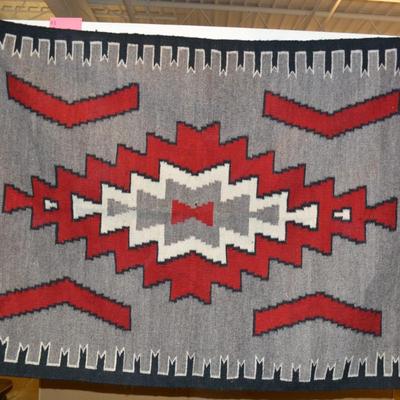 Vintage Navajo Wool Rug 47â€x35â€