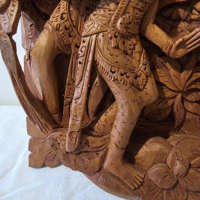 Balinese Wood Relief Forest Carving (BS-JS)