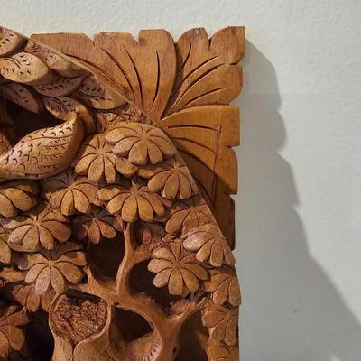 Balinese Wood Relief Forest Carving (BS-JS)