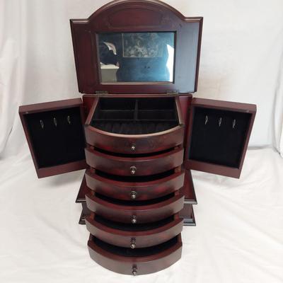 Bombay Furniture Co Large Wooden Jewelry Box (FL-BBL)