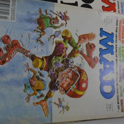 Lot of 10 Vintage 1980 MAD Magazines, Almost Complete Year
