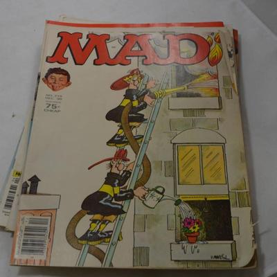 Lot of 10 Vintage 1980 MAD Magazines, Almost Complete Year