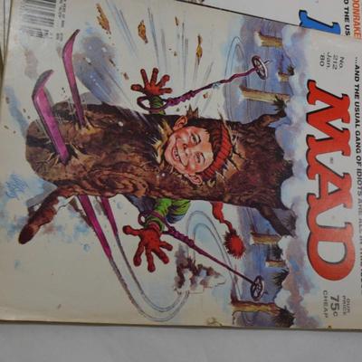 Lot of 10 Vintage 1980 MAD Magazines, Almost Complete Year