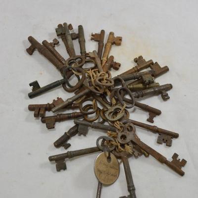 String of Antique/Vintage Skeleton Keys