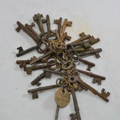 String of Antique/Vintage Skeleton Keys