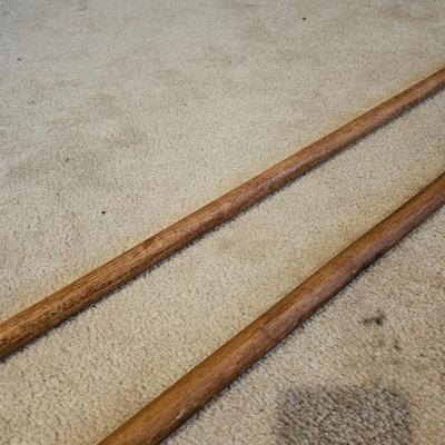 Vintage Carved End Curtain Rods (BS-JS)