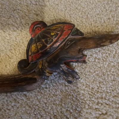 Vintage Carved End Curtain Rods (BS-JS)