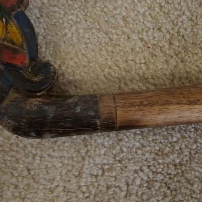 Vintage Carved End Curtain Rods (BS-JS)