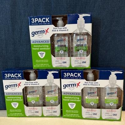 Lot 497, Nine 12 ounce bottles of Germ x hand sanitizer