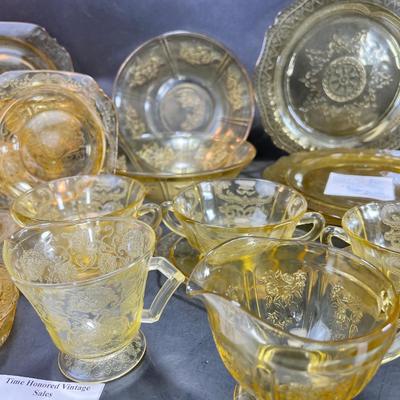 Yellow Depression Glass