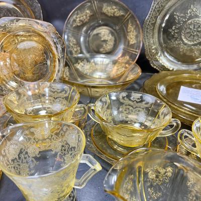 Yellow Depression Glass