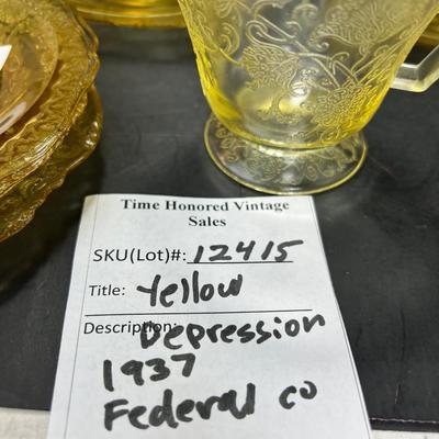Yellow Depression Glass