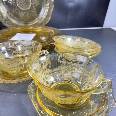 Yellow Depression Glass
