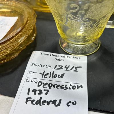 Yellow Depression Glass