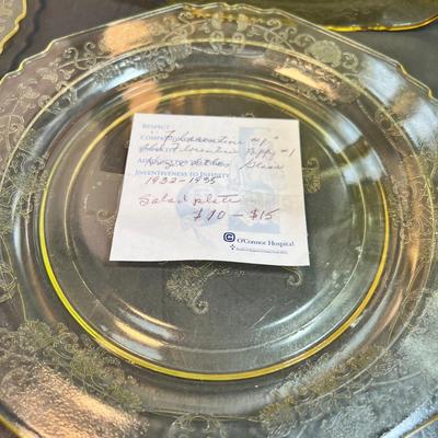 Yellow Depression Glass