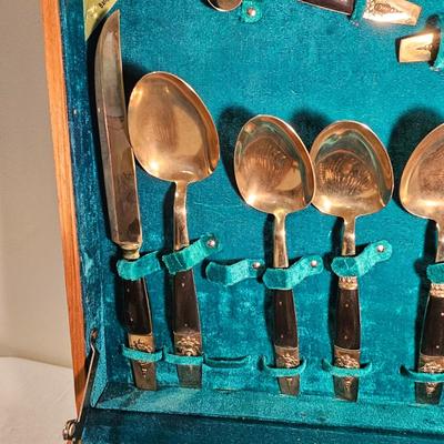 Samran Thailand Bronze Cutlery Set & Box (BS-JS)