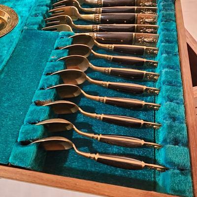 Samran Thailand Bronze Cutlery Set & Box (BS-JS)