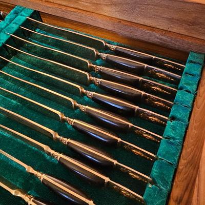 Samran Thailand Bronze Cutlery Set & Box (BS-JS)