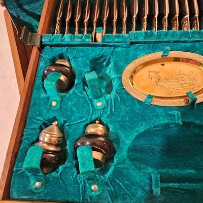 Samran Thailand Bronze Cutlery Set & Box (BS-JS)
