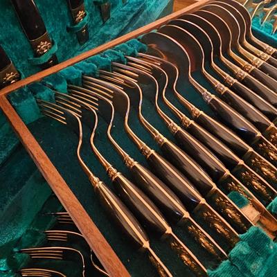 Samran Thailand Bronze Cutlery Set & Box (BS-JS)