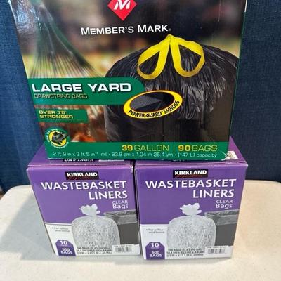 Lot 503, Assorted trash bags, new inbox