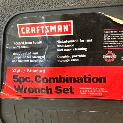 Lot 506, craftsman five piece combination wrench set