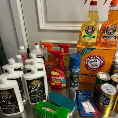 Lot 510 variety of cleaning supplies