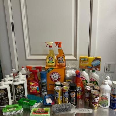 Lot 510 variety of cleaning supplies