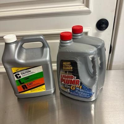 Lot 542 two bottles of liquid Plumber, one bottle of CLR