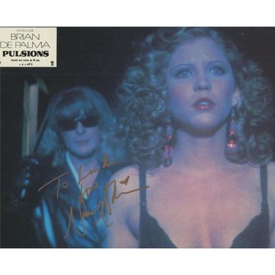 Pulsions (French version of Dressed to Kill) Nancy Allen  signed lobby card