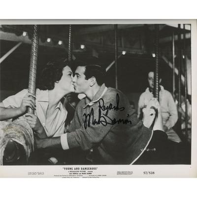 Young and Dangerous Mark Damon signed movie photo