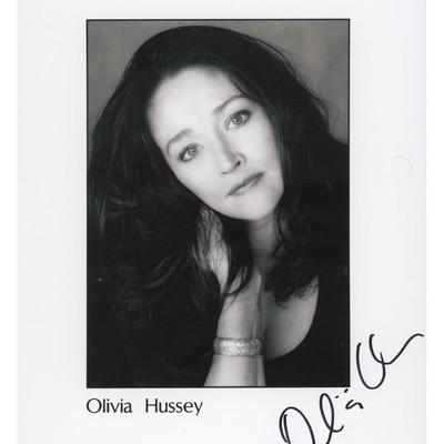 Olivia Hussey signed photo