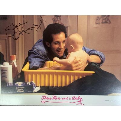 Three Men and a Baby signed lobby card. GFA Authenticated