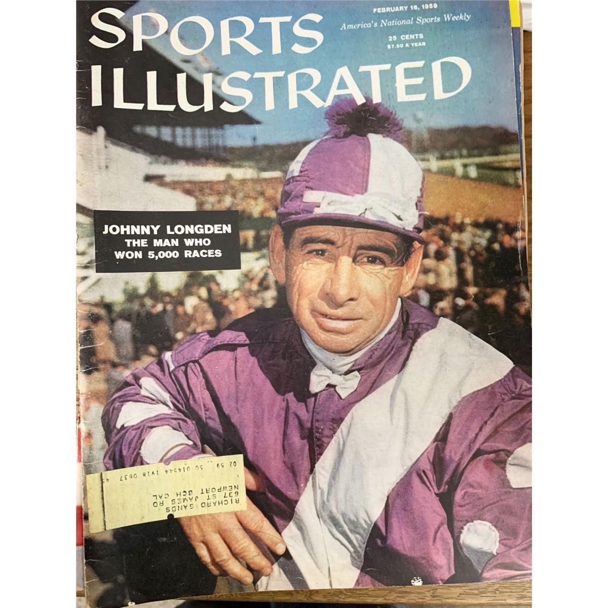 Sports Illustrated Magazine 1959 Johnny Longden Issues