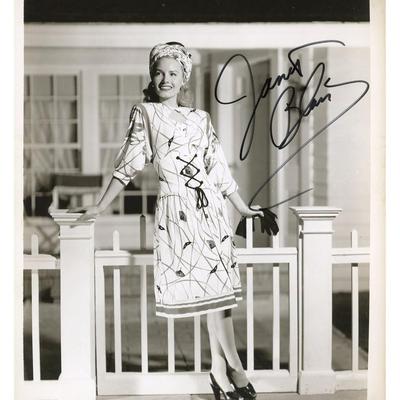 Janet Blair signed photo