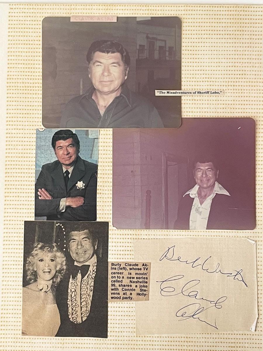 Actor Claude Akins original signature and photos | EstateSales.org