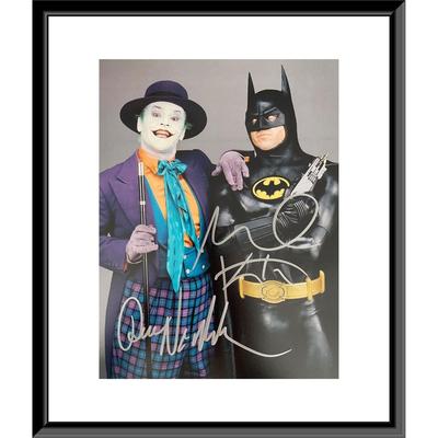 Batman Jack Nicholson and Michael Keaton signed photo