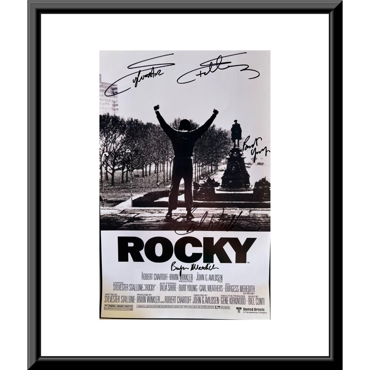 Rocky cast signed mini poster | EstateSales.org