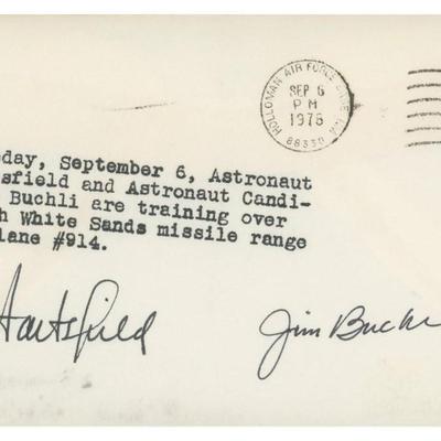 Hartsfield and Buchli signed cover