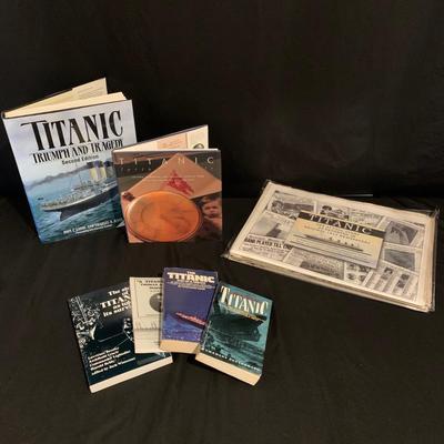 Collection of Titanic Books, Journals, and Newspaper Re-prints (BS-KW)
